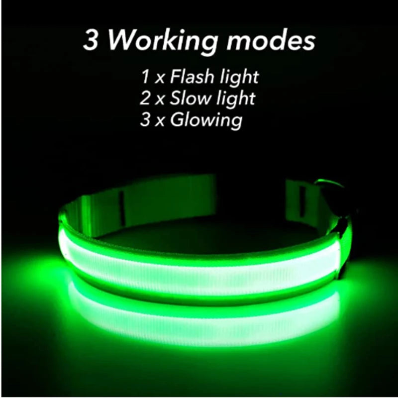 LED Glowing Dog Collar