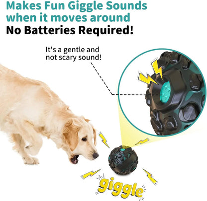 Dog Ball for Aggressive Chewers - Interactive Dog Toy Balls Fun Squeaky Sound Rubber Pet Chew Toys